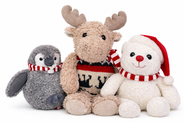 Les peluches hivernales
